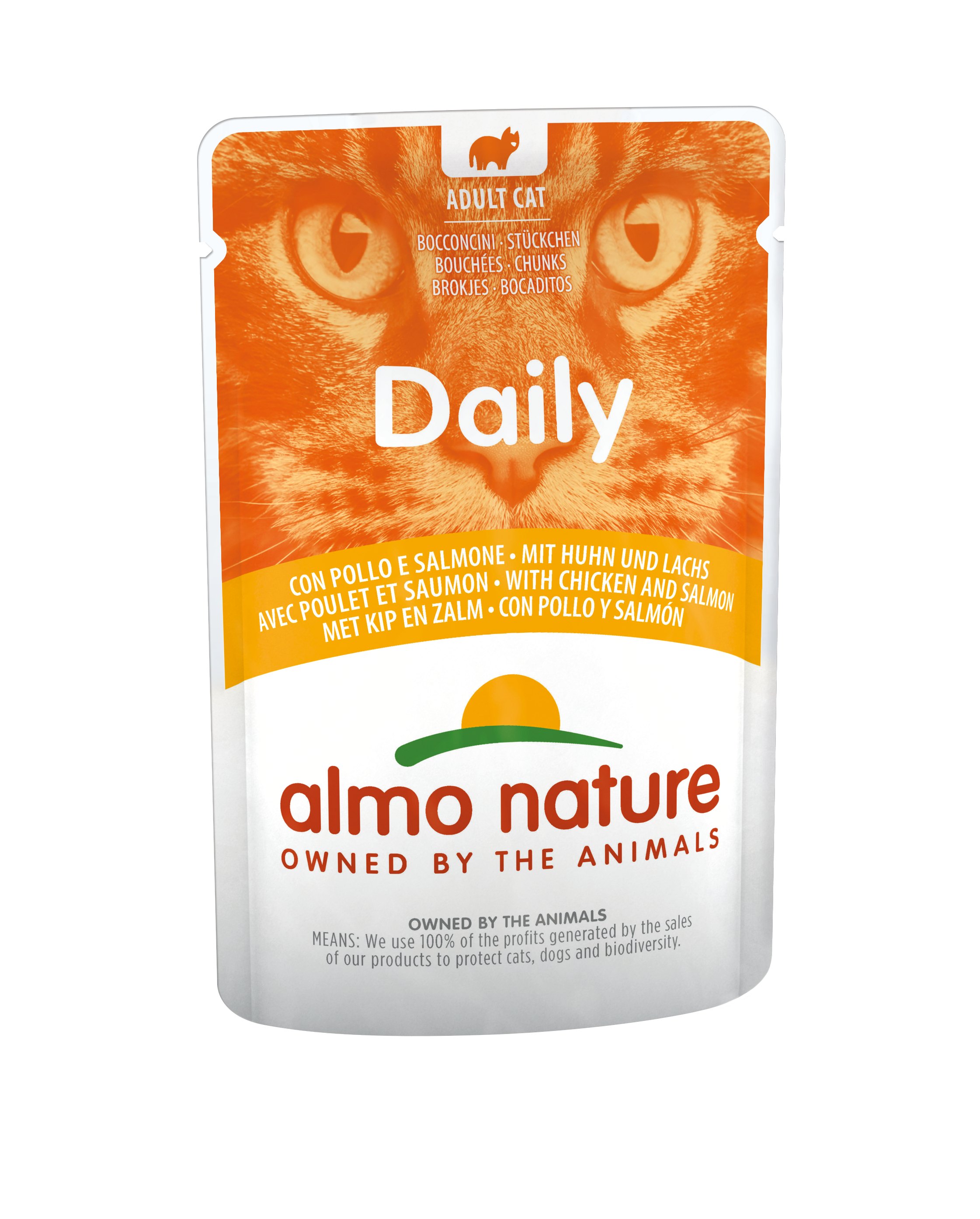 Almo Nature Cat Daily Huhn-Lachs 70gP