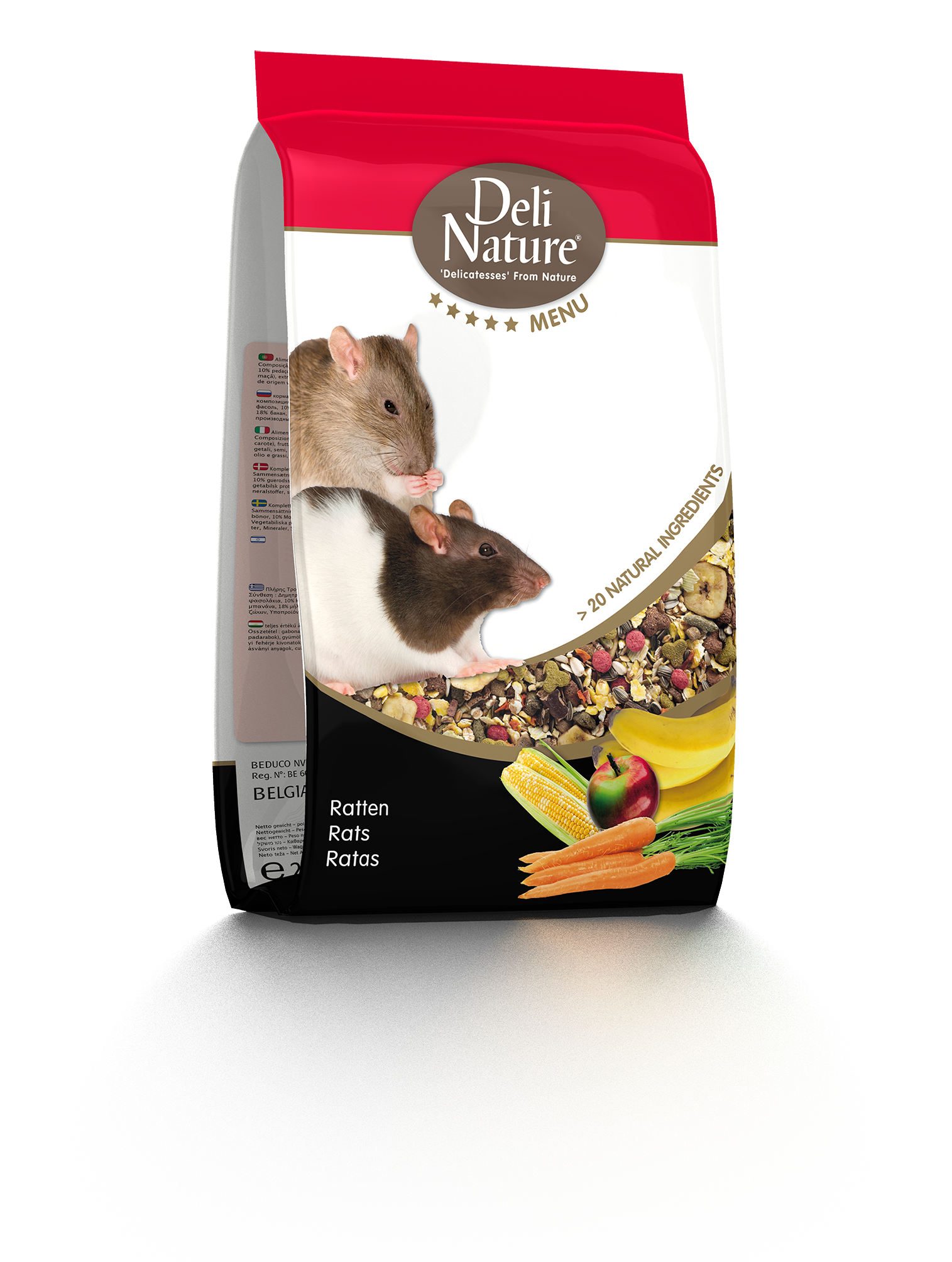 Deli Nature Nager 5*-Menü RATTEN (Obst) 2,5 kg